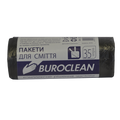 Пакети для сміття 35л/30шт чорні BuroClean ECO