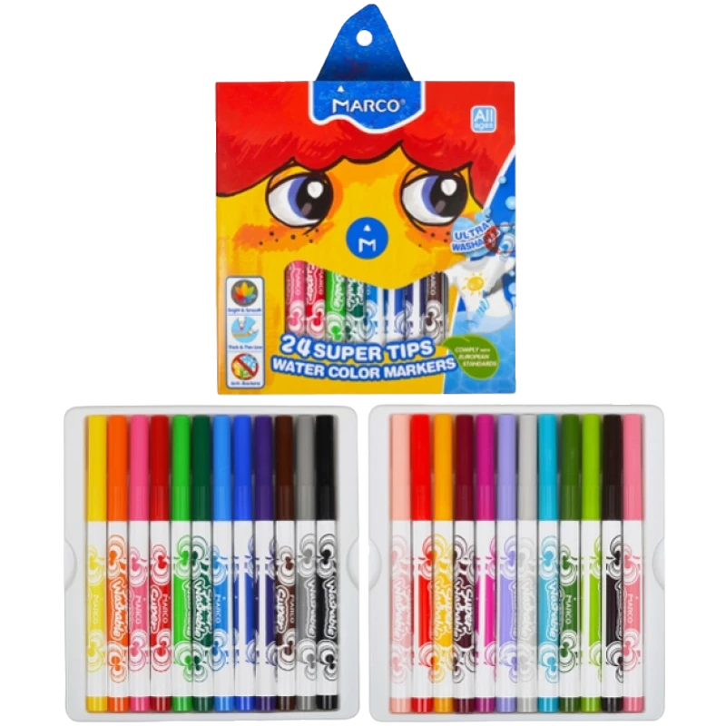 Фломастери "Marco Super Washable"