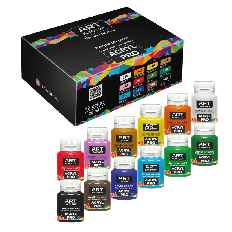 Набір Фарба художня ACRYL PRO ART Kompozit 12*20 мл