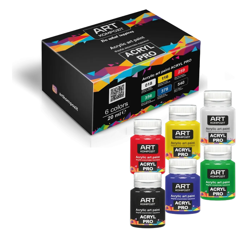 Набір Фарба художня ACRYL PRO ART Kompozit 6*20 мл