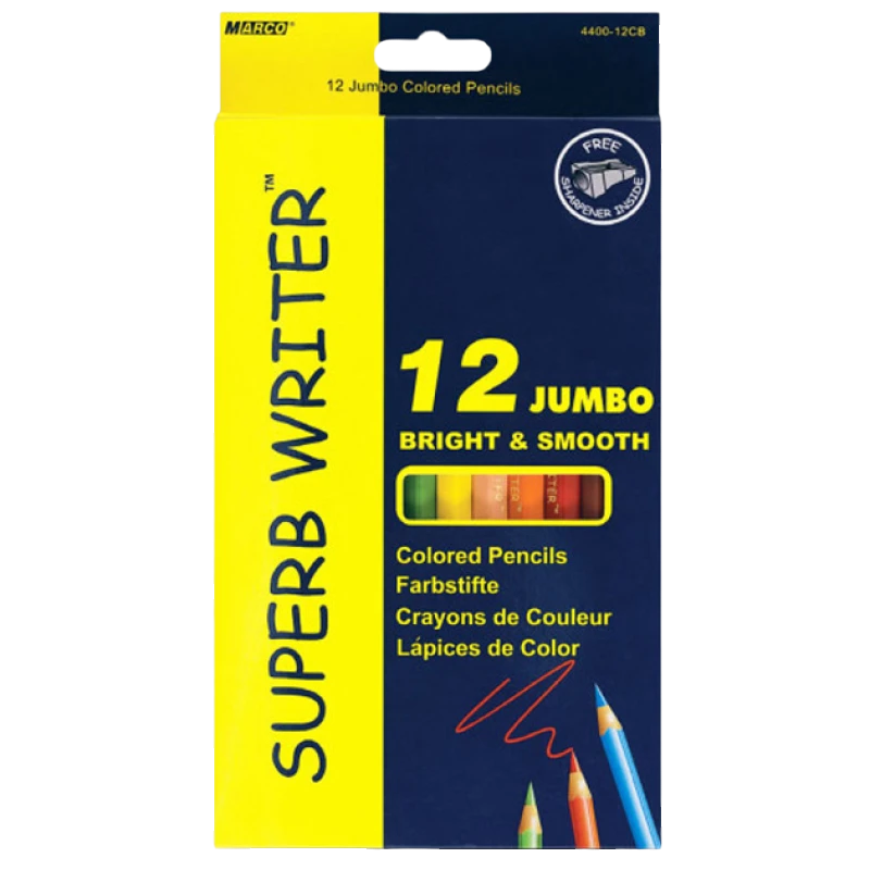 Олівці кольорові "Marco Superb writer" 12 кол. JUMBO