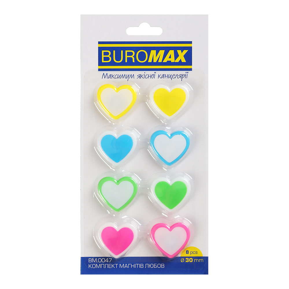 Комплект магнітів LOVE, 8 шт*30 мм