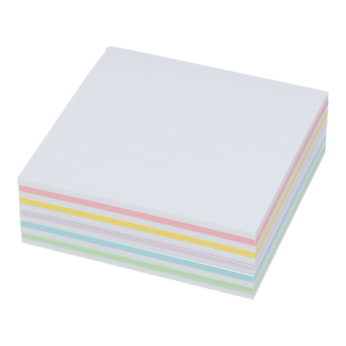 Блок паперу для нотаток ЛЮКС "ВЕСЕЛКА" PASTEL, 90х90х30мм