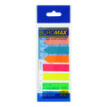Закладки пластикові NEON, з клейким шаром, 45x12 мм, 42x12 мм, 8 кол. по 25 арк.