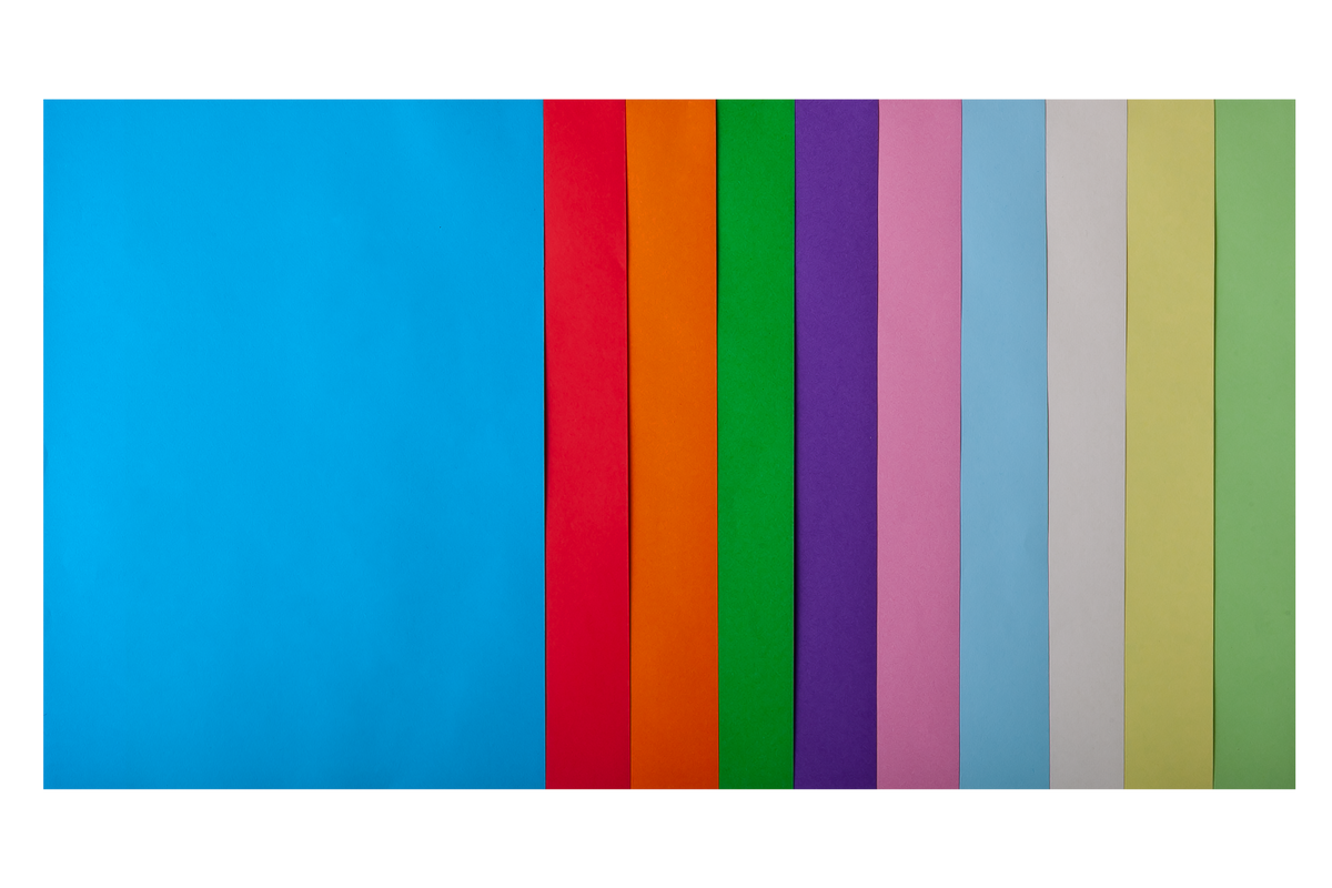 Набір кольорового паперу PASTEL+INTENSIVE, 10 кол., 50 арк., А4, 80 г/м²