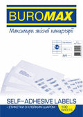 Етикетки клейкі Buromax, 14 шт/лист, 105х42,3 мм