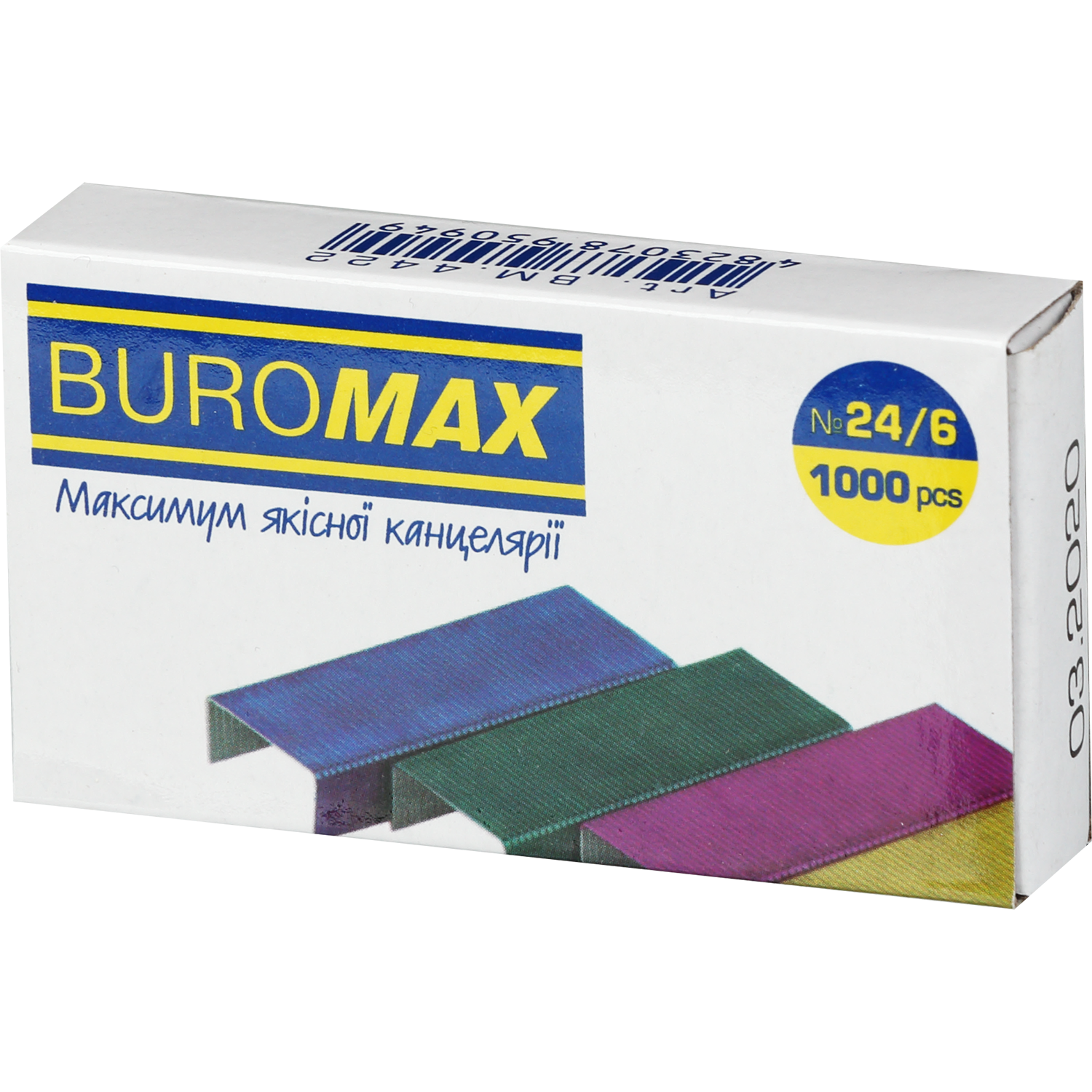 Скоби №24/6, кольорові, 1000 шт.