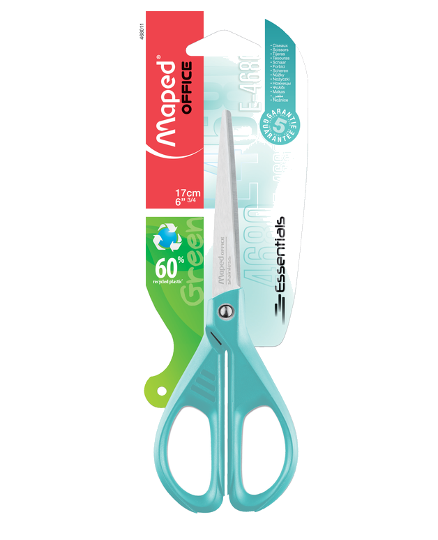 Ножиці ESSENTIALS GREEN 170мм голубий