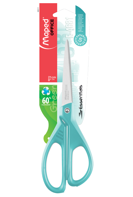 Ножиці ESSENTIALS GREEN 210мм голубий