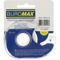 Стрічка канцелярська BUROMAX 18мм х 20м, невидима, в диспенсері