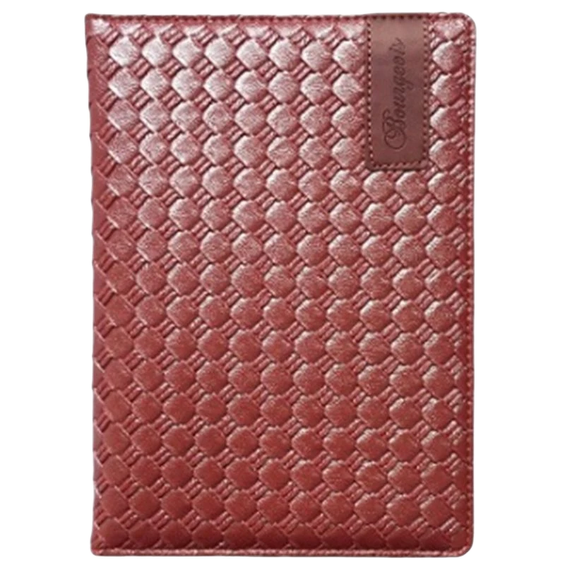 Щоденник недатований Bourgeois А5/160 арк., екошкіра, блок англ. мовою
