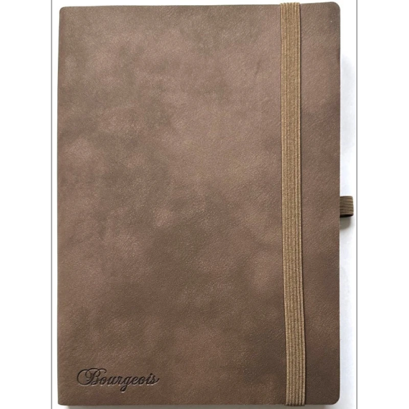 Щоденник недатований Bourgeois А5/160 арк., екошкіра на гумці, мікс (2)