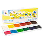 Акварель ГАММА'UA 12 кольорів, палітра