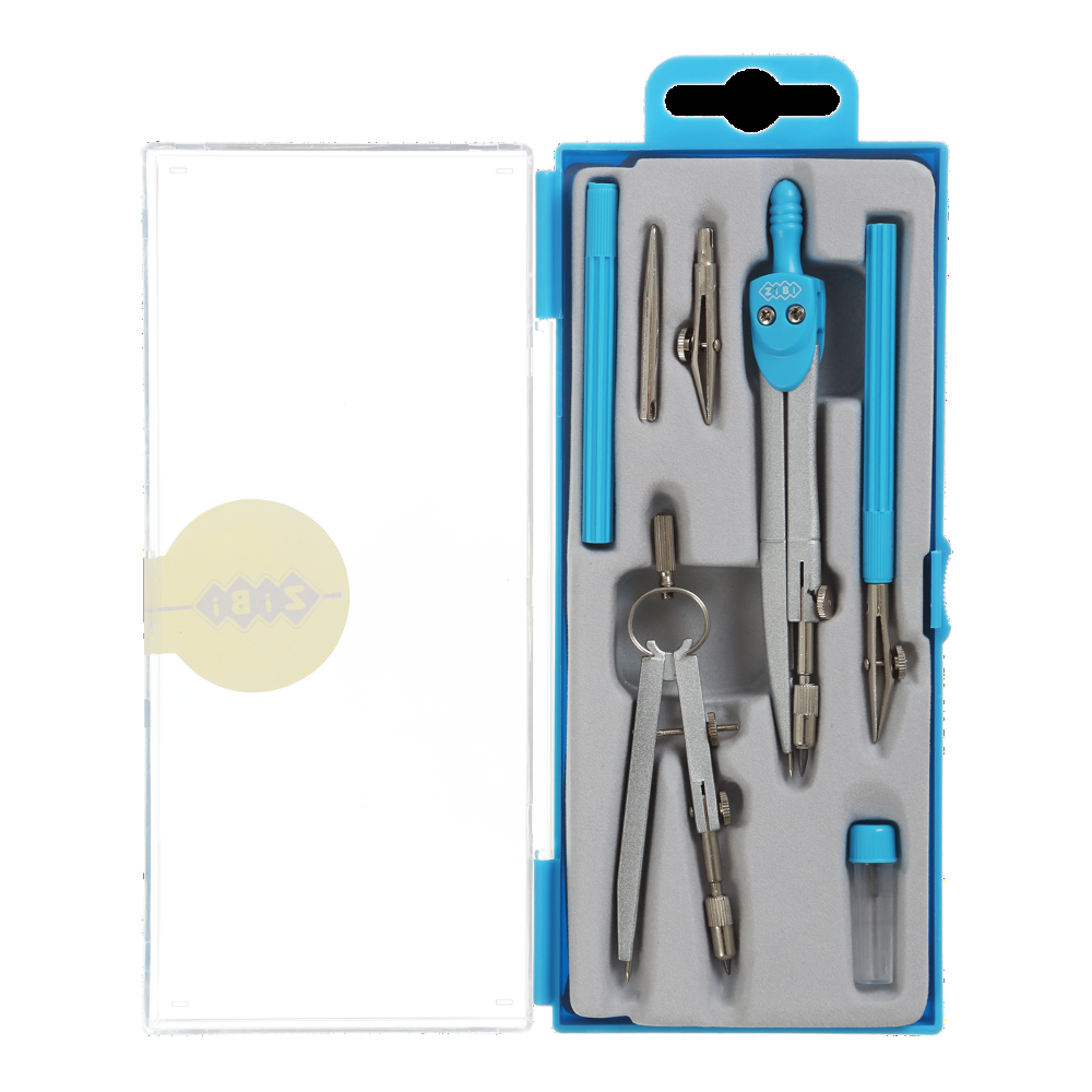 Готовальня BASIS 7 предметів блакитна