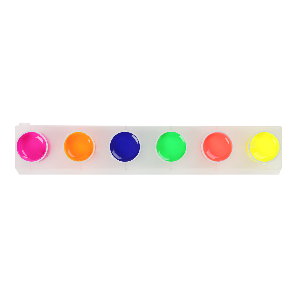 Гуаш ZiBi 6 кол. х 20мл, NEON, KIDS Line