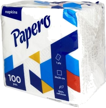 Серветки Papero 24×24 см 100 шт.