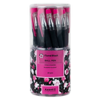 Ручка кулькова Axent Floral Black, упаковка