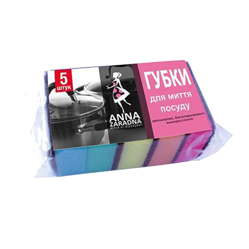 Губки кухонні Anna Zaradna Sweet Home 5 шт.