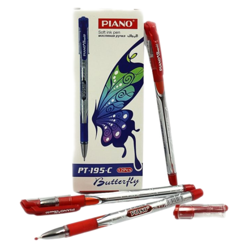 Ручка Piano Classic PT-195C червона