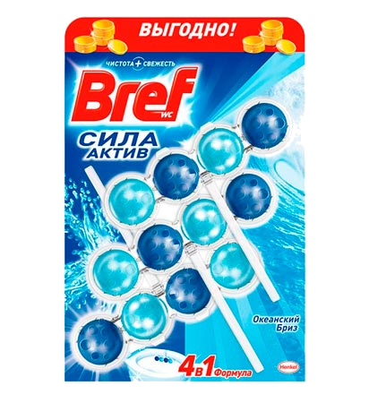 Туалетні блоки Bref Сила Актив Океанський бриз 150 г