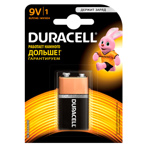 Батарейка DURACELL 6LR61 9V