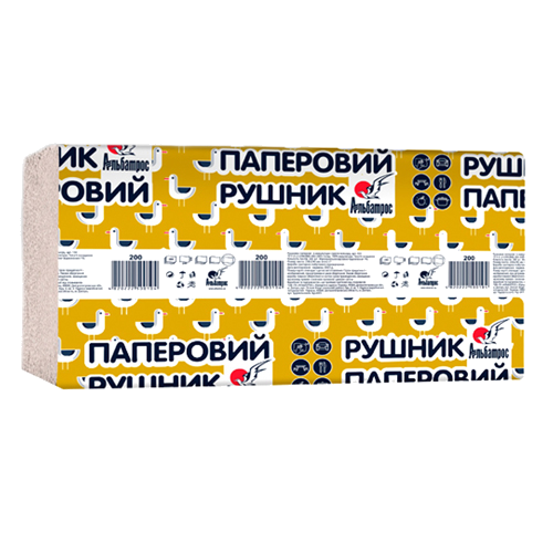 Рушники паперові V-складання Альбатрос
