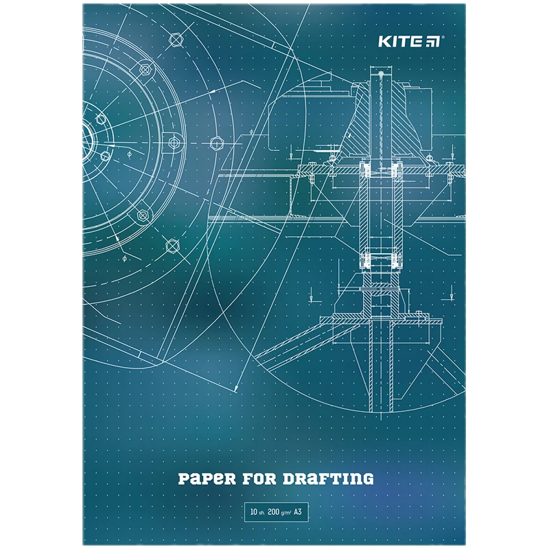 Папір для креслення "Kite" /K23-270/ А3/10 арк. 200г/м2