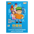 Картон кольоровий А4/10арк. "YES" Stumble Guys, двосторонній, папка