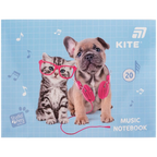 Зошит для нот Kite A5/20арк "Studio Pets" SP26-405