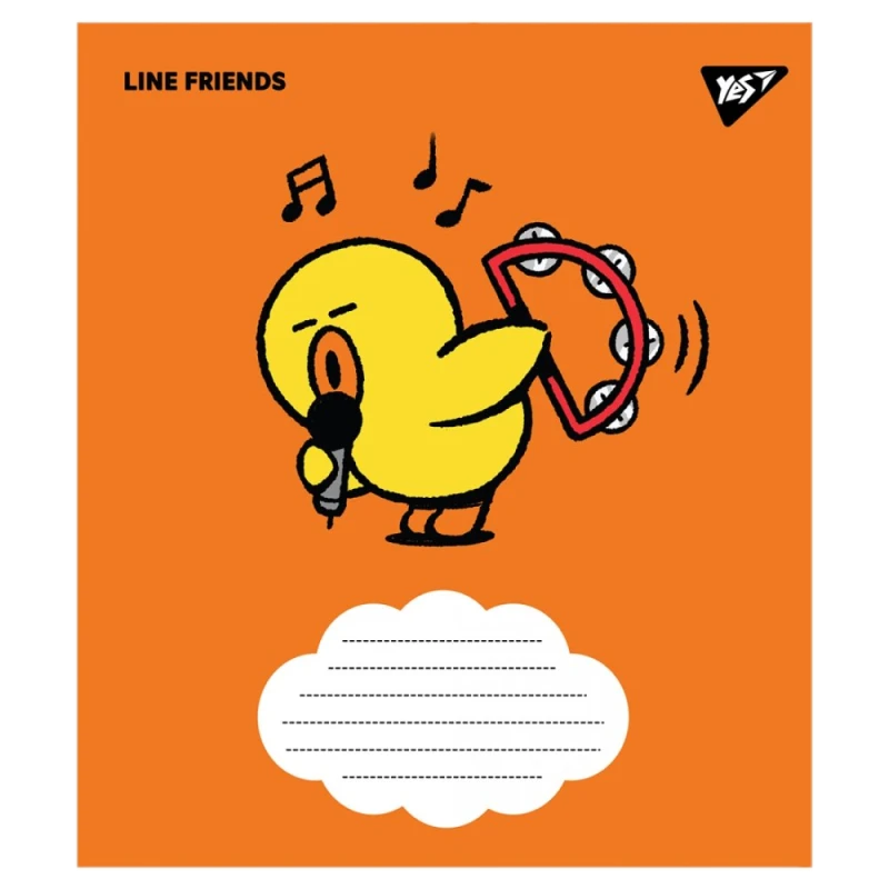 Зошит для нот YES A5/12арк "Line friends" 766255