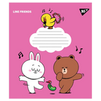 Зошит для нот YES A5/12арк "Line friends" 766255