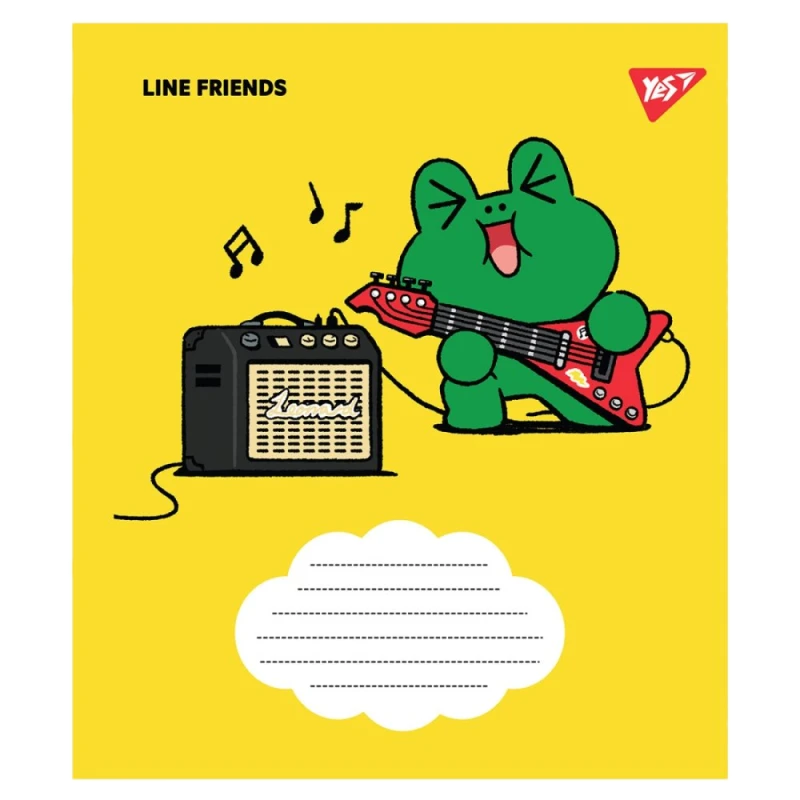 Зошит для нот YES A5/12арк "Line friends" 766255