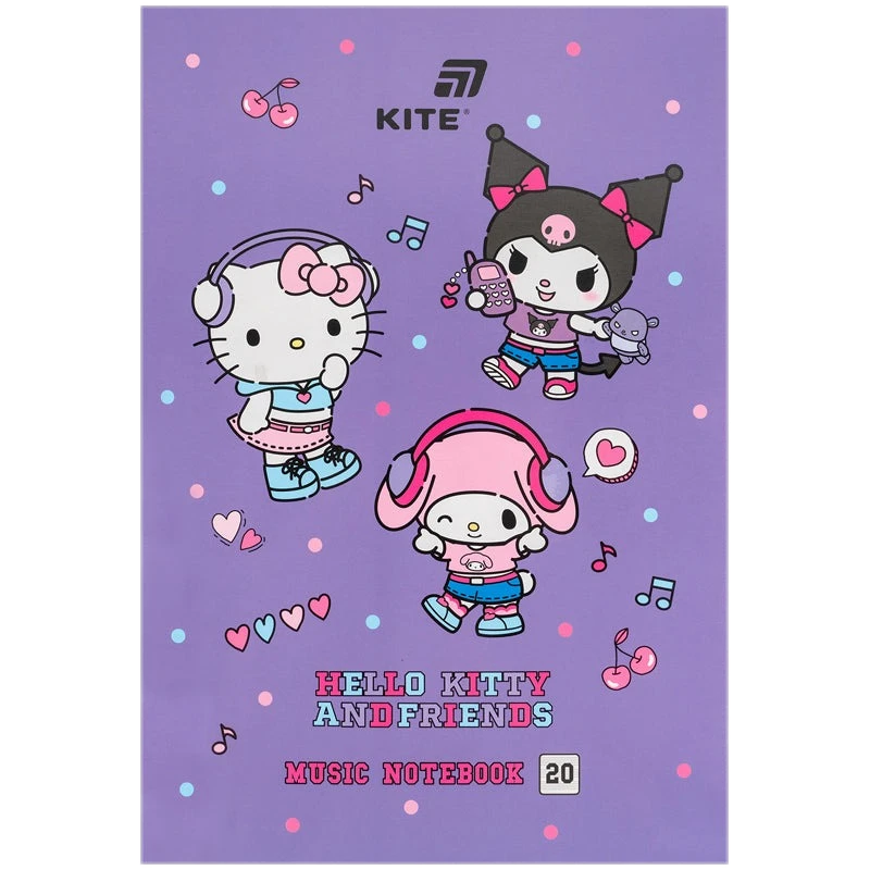 Зошит для нот Kite A4/20арк "Hello Kitty" HK26-404