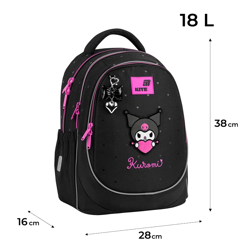 Рюкзак шкільний Kite Education 700 Kuromi чорний