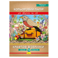 Папір кольоровий А4/12 "Апельсин" Крафтові візерунки, 90г/м