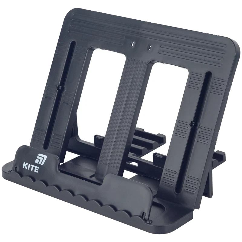 Підставка для книг Kite K-330 чорна, вигляд збоку