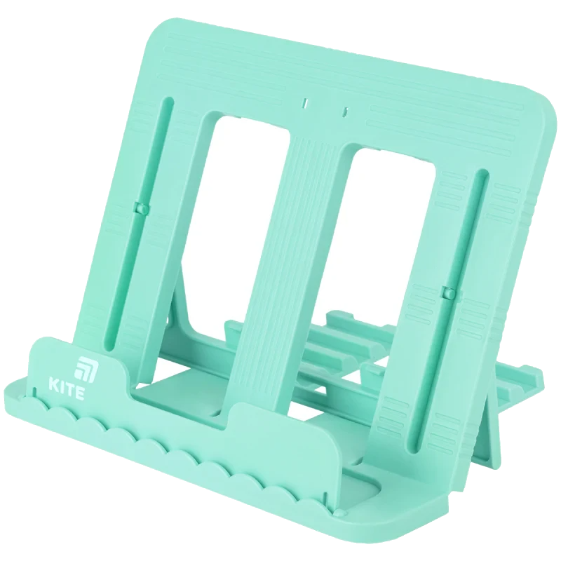 Підставка для книг Kite K-330 бірюзова, вигляд збоку