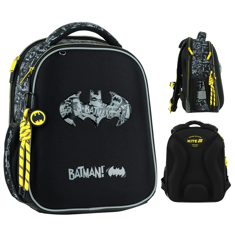 Рюкзак каркасний Kite Education 555 DC Batman чорний