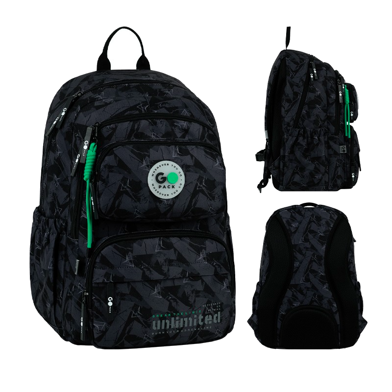 Рюкзак шкільний GoPack Education 120M Unlimited чорний