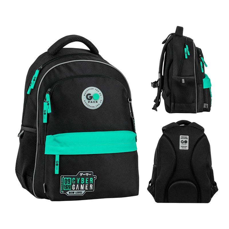 Рюкзак шкільний GoPack Education 182M New Level чорний