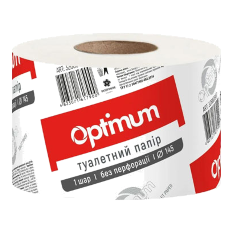Папір туалетний макулатурний Pro Service Optimum Джамбо 100 м 1 шт.