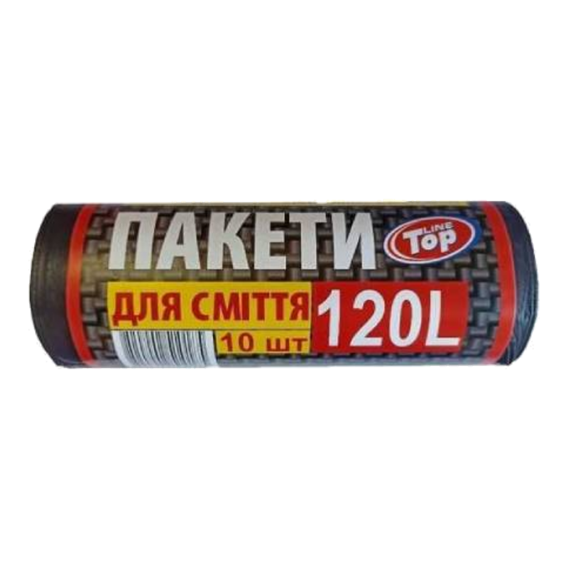Пакети для сміття Top Line 120 л 20 шт. Чорні