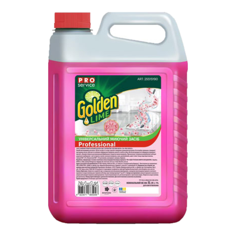 Засіб для миття універсальний PRO Service Golden Lime Весняні квіти 5 л
