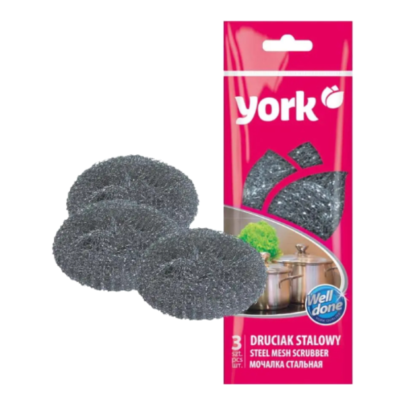 Скребки кухонні York металеві 3 шт.