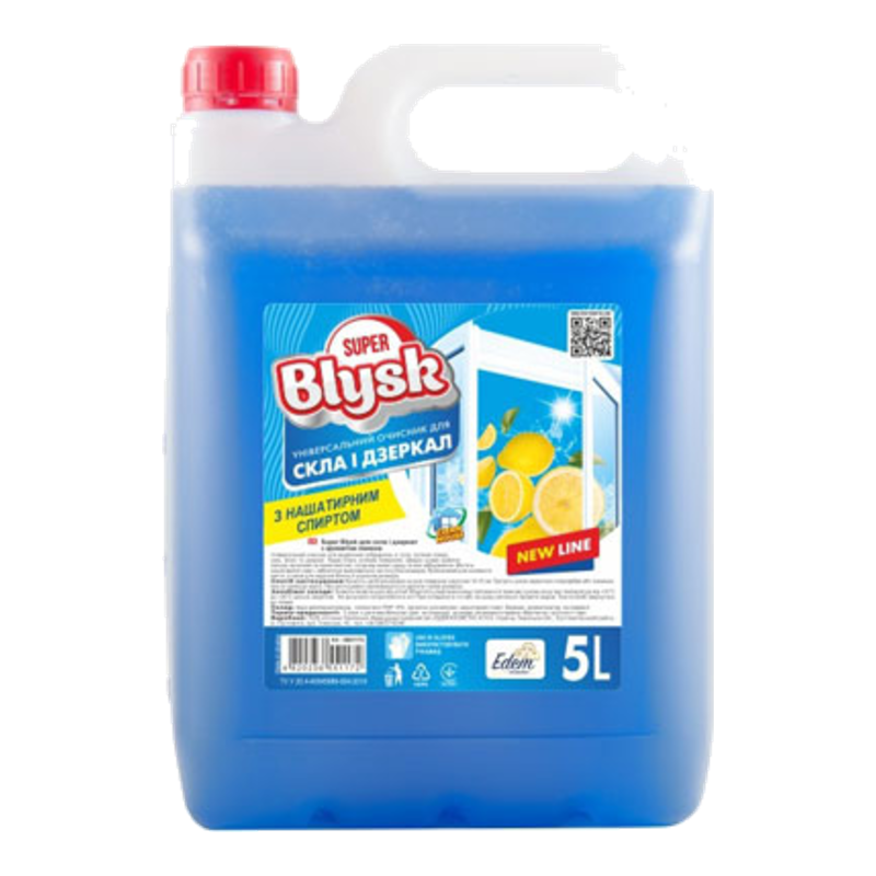 Засіб для миття скла Super Blysk Лимон 5 л