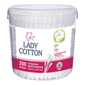 Ватні палички Lady Cotton в банці 200 шт.