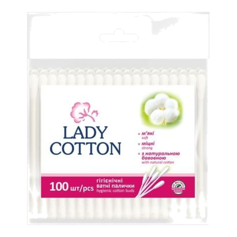 Ватні палички Lady Cotton 100 шт.