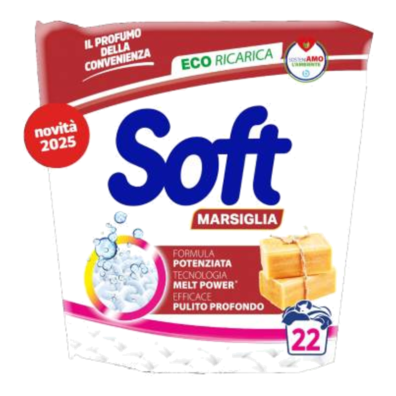 Універсальний пральний порошок Soft Marsiglia 1.1 кг