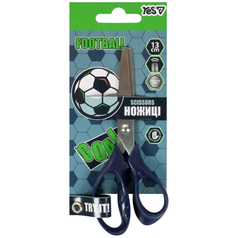 Ножиці YES 13 см Football