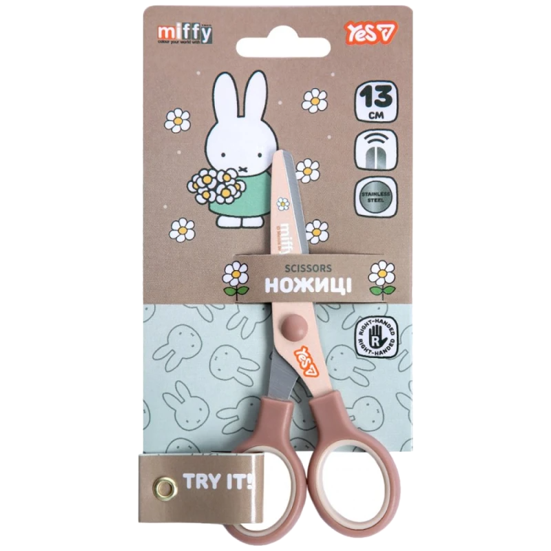 Ножиці YES 13 см з принтом Miffy